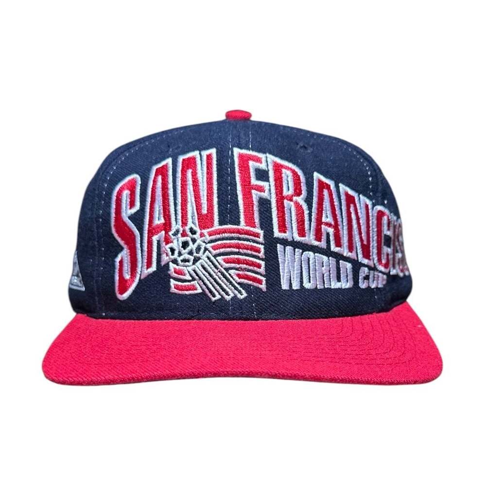 Vintage 1994 World Cup USA San Francisco Snapback Hat by Apex One NOS